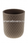 кашпо для цветов пластиковое 1,5 л 15,5*17,5 см со вставкой французский серый Бабл (М 3252) (Идея)