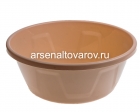 таз пластиковый круглый 5 л Лайт бежевый светлый (Ижевск)