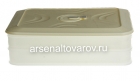 контейнер для заморозки продуктов пластиковый 300*205* 80 мм 2 яруса Рунис (15-08) сливочный (Следопыт)