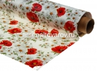 клеенка столовая нетканая основа Колорит Мажор рулон (20 м*1,35 м) Ромашки и маки (632/0)