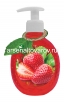Мыло туалетное жидкое  375 мл Лара клубника (Турция) 