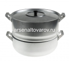 мантоварка алюминиевая 4,5 л 3 сетки (МТ-039) (Демидовский)