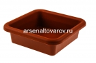 ящик для рассады пластиковый 23,5*23,5*7 см 3 л (АП 114) коричневый (Альт-Пласт)
