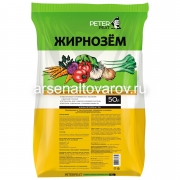 Грунт для овощных, цветочных культур и рассады Жирнозем Универсальный 50 л (Питэр Пит) на поддоне 30 шт
