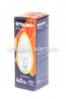 лампа накаливания 40 Вт Е27 (большой цоколь) свеча 2750К теплый свет (Старт)