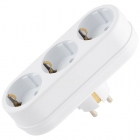 тройник электрический 10 А с заземлением Старт (КНР) (С/А SA1/3-L)