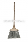 веник пластиковый с синтетической щетиной жесткий 14,5*74 см (М 5110) капучино (Идея)