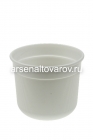 кашпо для цветов пластиковое 10 л 27,5*24,5 см с дренажным дном белое Сканди (М9171) (Башкирия)