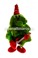 Елка музыкальная 30 см (поет, повторяет, танцует) 4 вида