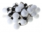 гирлянда новогодняя электрическая уличная 20 ламп 5 см Шарики (KRV-115-2 холод)