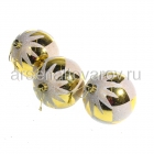 шар новогодний 8 см (уп из 3 шт) 2 цвета (XY23-178)