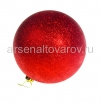 Шар новогодний 20 см искра красный (BB003-кр)