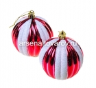 шар новогодний 8 см (уп из 2 шт) меридиан красный (BA102кр)