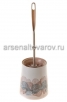 Ершик для унитаза с подставкой пластиковый Ракушки (М7869) (Башкирия) 