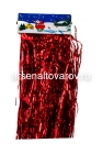 дождик новогодний 200 см*18 см красный (6264-7кр)