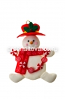 подвеска новогодняя из модифицированной глины Снеговик 9 см (7252-4)