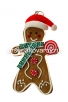 Подвеска новогодняя из модифицированной глины Печенье 10,5 см (7252-9)