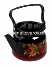 чайник эмалированный 2,3 л (С2714.8) с рисунком (Сибирские товары)