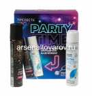 парфюмерный набор женский Прелесть Проф Пати Тайм (лак для волос с блестками 75 мл + сухой шампунь 75 мл) (Арнест)