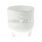 кашпо для цветов пластиковое 4,3 л 19,5*19 см с дренажным дном белое Елочка (А277) (Ар-Пласт)