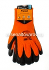 перчатки рабочие акриловые с вспененным латексным покрытием размер XL Ледоруб утепленные PSV040P (Фиберон)