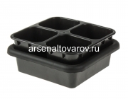 Набор для рассады пластиковый (поддон 23,5*23,5 см + горшки 4 шт*600 мл) (АП 116) (Альт-Пласт)