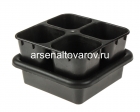 набор для рассады пластиковый (поддон 23,5*23,5 см + горшки 4 шт*800 мл) (АП 118) (Альт-Пласт)
