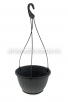 Кашпо подвесное пластиковое  6 л 27*17 см графит Нео (АП 1300) (Альт-Пласт) 