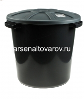 Бак пластиковый 60 л для непищевых с крышкой (АП 564) (Альт-Пласт)