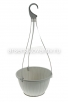 Кашпо подвесное пластиковое  4 л 25,5*18,5 см серое Нео (АП 1293) (Альт-Пласт) 