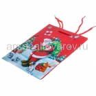 пакет подарочный бумажный 18*23*9 см Новогодний 4 вида (КНР) СТ-06С
