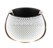 Кашпо подвесное пластиковое 2,3 л 24*16,1 см белое Лейс (574) (Эльфпласт)