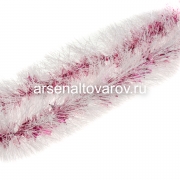 Мишура новогодняя 200*10 см Звездная розовая (Г-261роз)