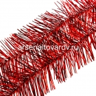 мишура новогодняя 200*10 см №11 двойная красная (М-106кр)