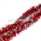 мишура новогодняя 200* 5 см Норка-1 красная с серебряными кончиками (Г-206кр+сер)