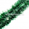 Мишура новогодняя 200* 5 см Иней с белыми кончиками зеленая (Г-226 зел)