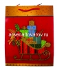 Пакет подарочный крафтовый 25*32*10 см Новогодний 4 вида (STCM186) 