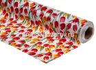 клеенка столовая нетканая основа Амарант рулон (20 м*1,37 м) Тюльпаны (5600B)