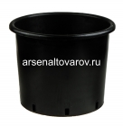 горшок для рассады пластиковый 32*28 см 21 л круглый литой (IC5) черный (Аминатрейд)