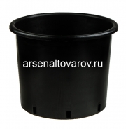 Горшок для рассады пластиковый 32*28 см 21 л круглый литой (IC5) черный (Аминатрейд)