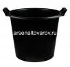 Контейнер для цветов и деревьев пластиковый 50*41 см 50 л с ручками (IC50B) черный (Аминатрейд) 