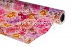 клеенка столовая тканевая основа Парадиз рулон (19 м*1,4 м) Розовые розы (885)