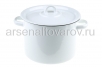 Кастрюля эмалированная  3,5 л (С41612) без рисунка (Сибирские товары)