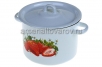 Кастрюля эмалированная  3,5 л (С1612*59) Клубника садовая (Сибирские товары)