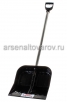 Лопата для снега из поликарбоната (430*420 мм) с алюминиевым черенком микс (М3619) (Башкирия) 