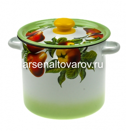 кастрюля эмалированная 5,5 л (С1617.139) (Сибирские товары)