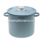 кастрюля эмалированная 5,5 л (С41617.3СГ) серо-голубая (Сибирские товары)