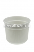 Кашпо для цветов пластиковое  2 л 16,5*14,5 см с дренажным дном белое Сканди (М9119) (Башкирия) 