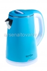 чайник дисковый 2 л (1800 Вт) голубой Макстроник MAX-319 (КНР)