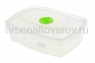 контейнер для СВЧ пластиковый 1,3 л (05015а) прозрачный (Ар-Пласт)